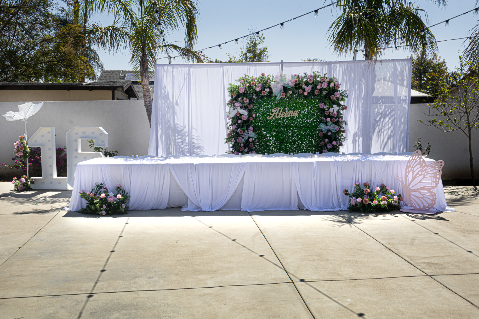 Ceremony backdrop