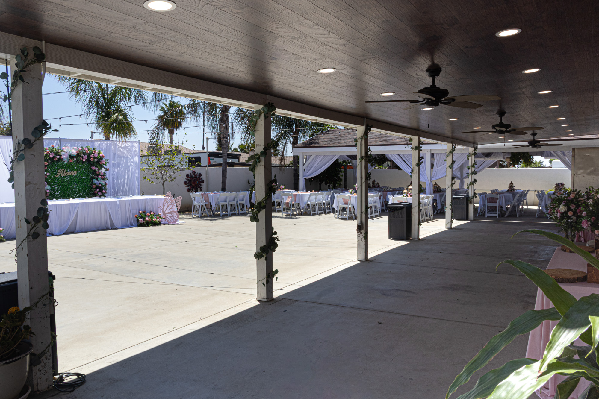 Covered patio event